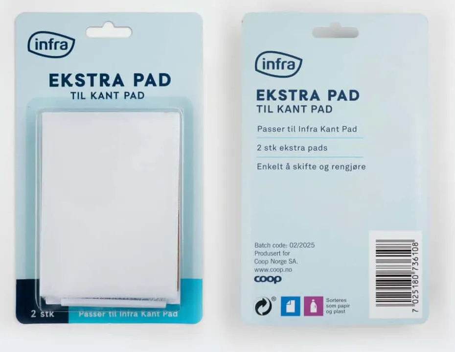 Infra refill til kant pad 2-pk