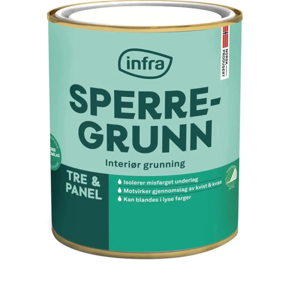 Infra Sperregrunn interiør grunning