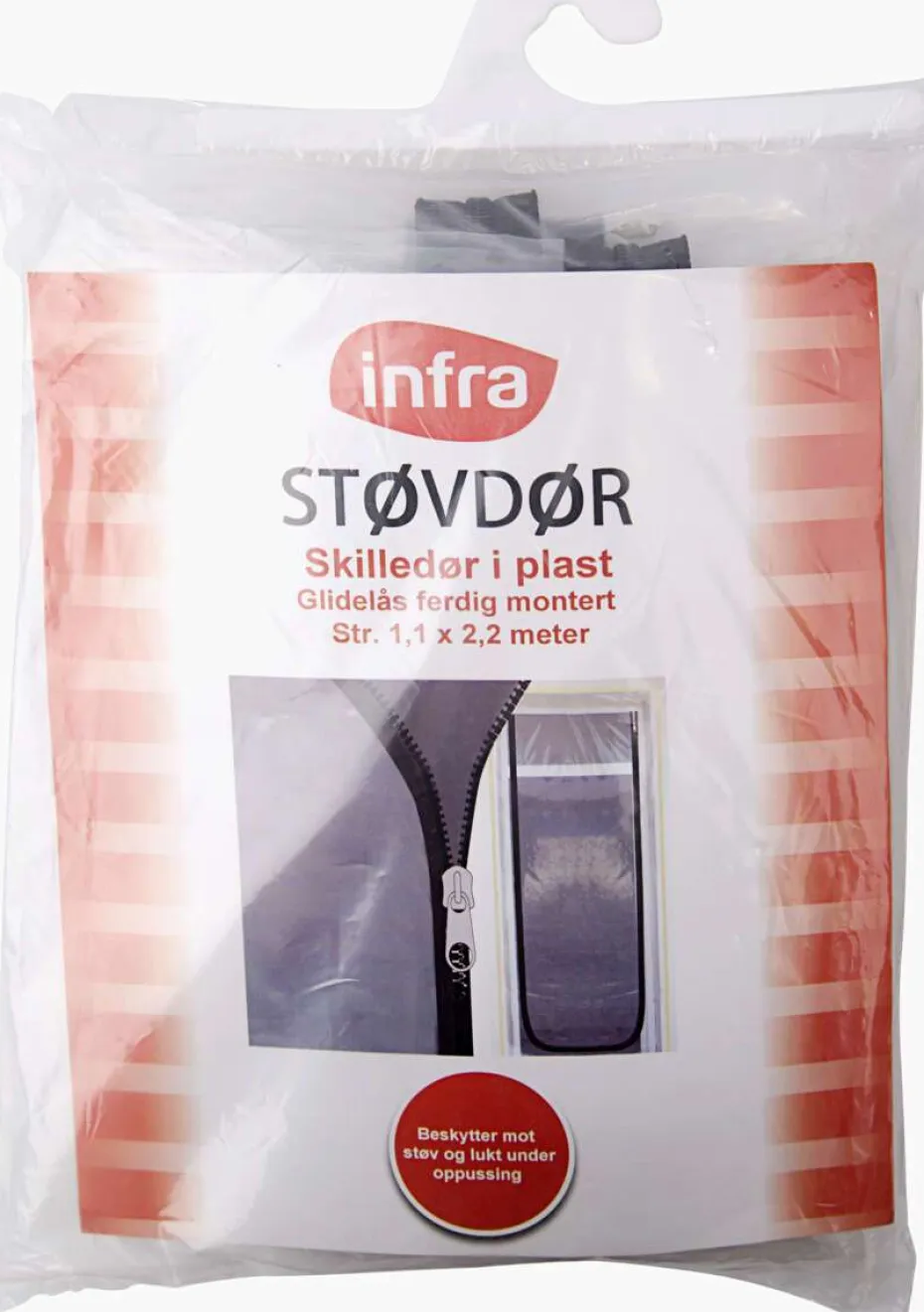 Infra støvdør i plast