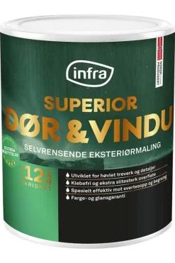 Infra Superior Dør & Vindu 40/halvblank eksteriørmaling