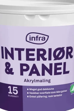 Infra Tre&Panel 15/silkematt interiørmaling