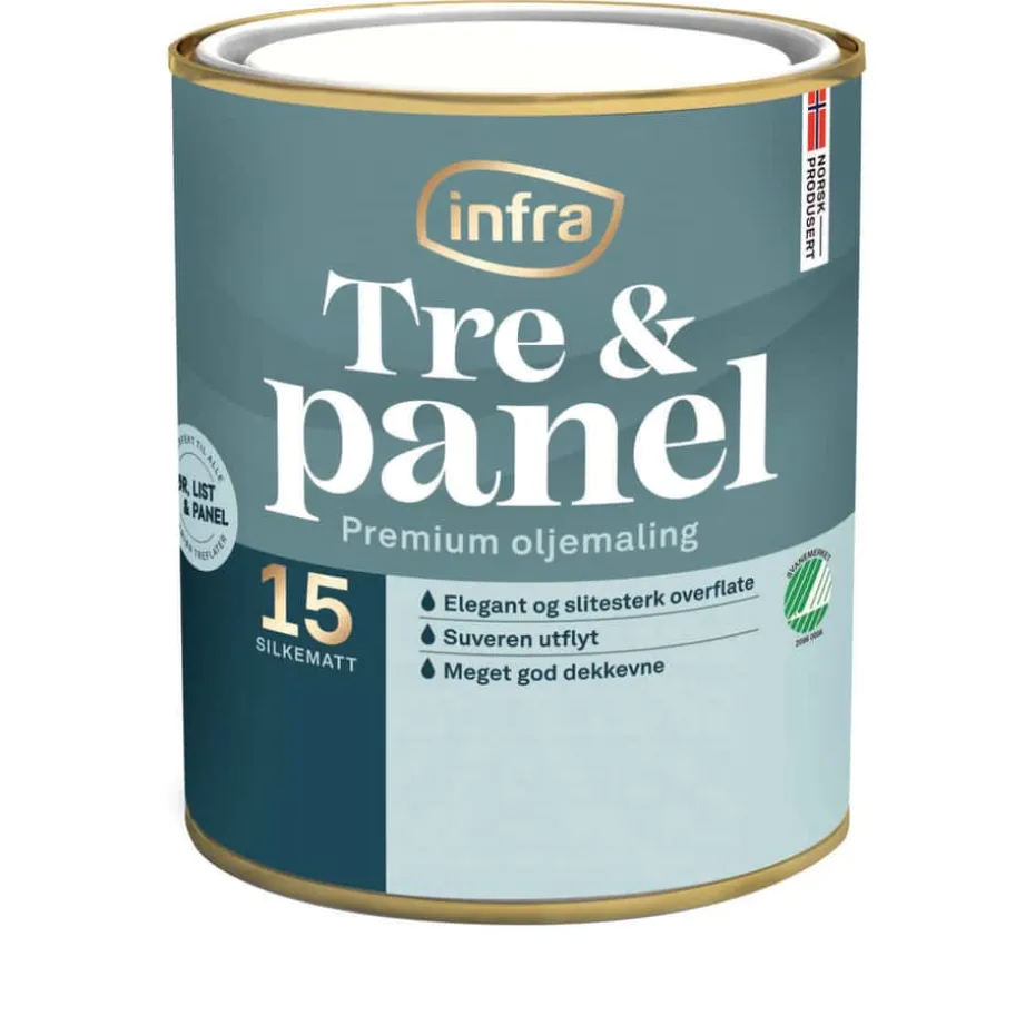 Infra Tre&Panel 15/silkematt interiørmaling