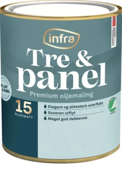 Infra Tre&Panel 15/silkematt interiørmaling