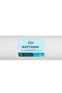 Infra slettvegg grunnet armeringsduk