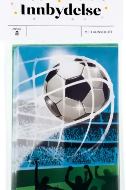 Innbydelseskort Fotball 8pk