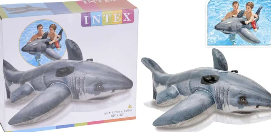 INTEX® Ride-On hvithai badeleke
