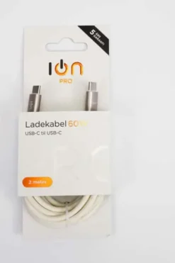 ION Pro CBX312-T-BG USB-C til USB-C kabel 2 m
