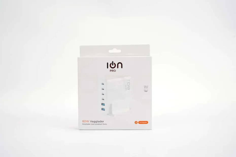 ION Pro UC136 80W GaN-lader med 6 porter