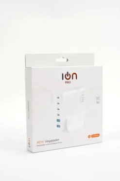 ION Pro UC136 80W GaN-lader med 6 porter