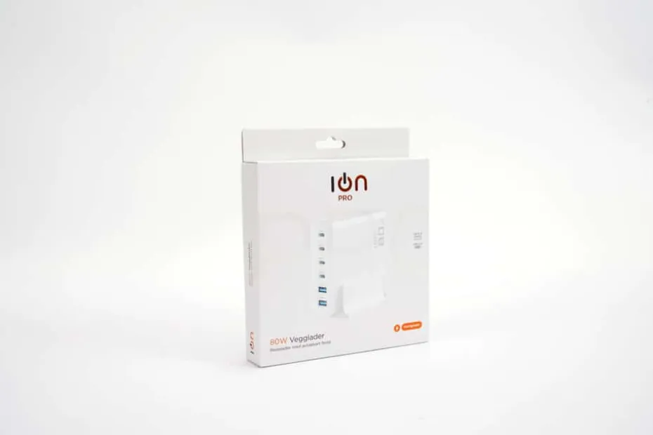 ION Pro UC136 80W GaN-lader med 6 porter