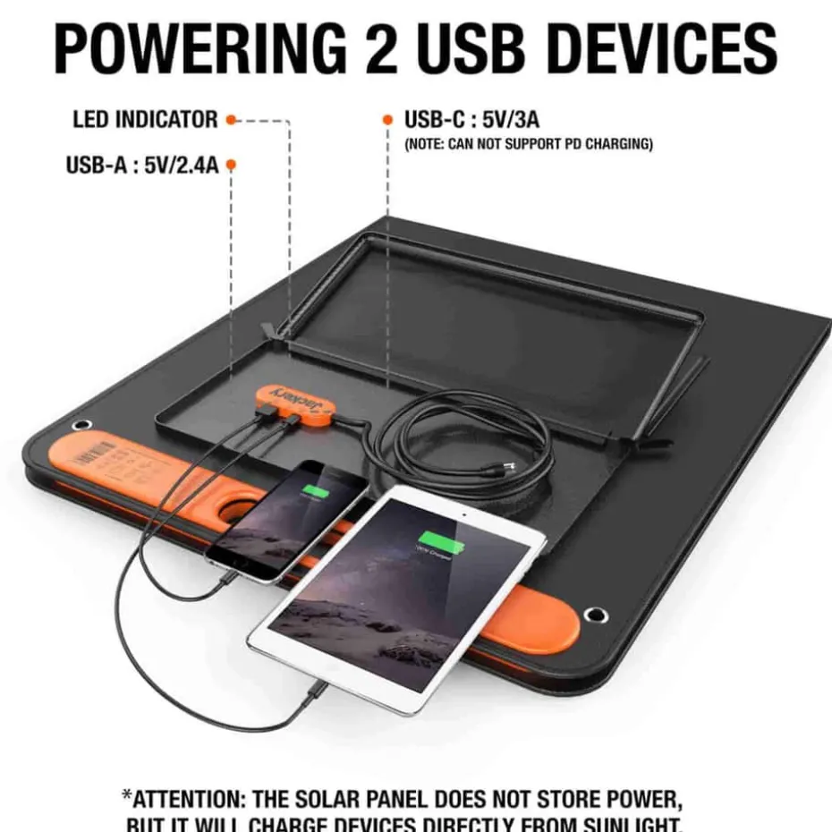 Jackery SolarSaga 100W IP68 solcellepanel