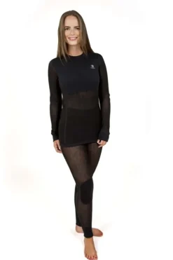 Janus Black Wool Mesh ullongs herre
