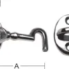 Kabinkrok 7402-43 Krom