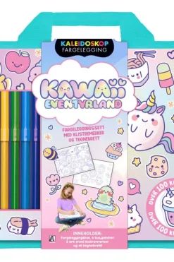 Kaleidoskop fargelegging: Kawaii eventyrland aktivitetspakke