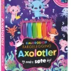 Kaleidoskop fargelegging – Axolotler og andre søte dyr