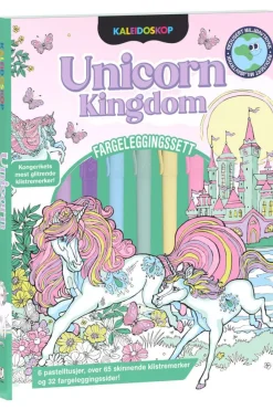 Kaleidoskop Unicorn kingdom fargeleggingssett