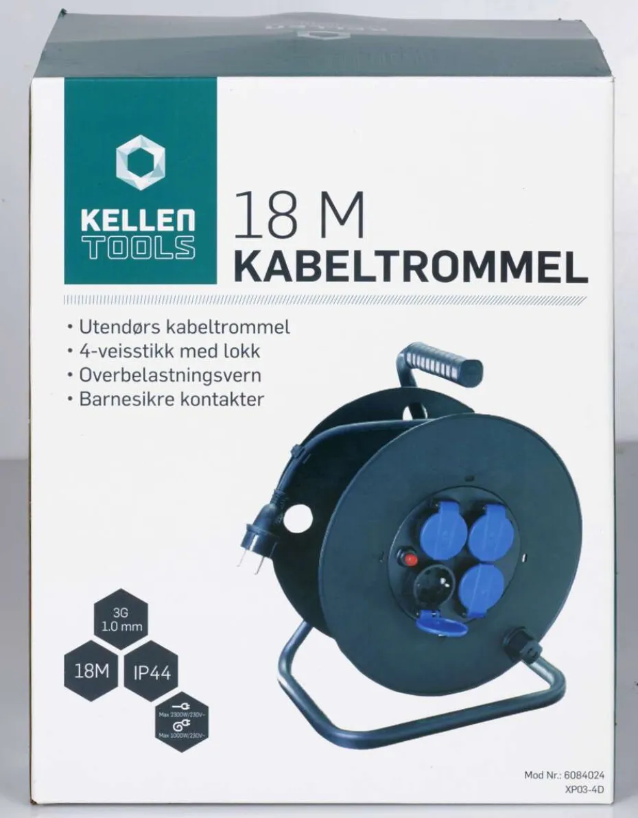 Kellen kabeltrommel 18 meter