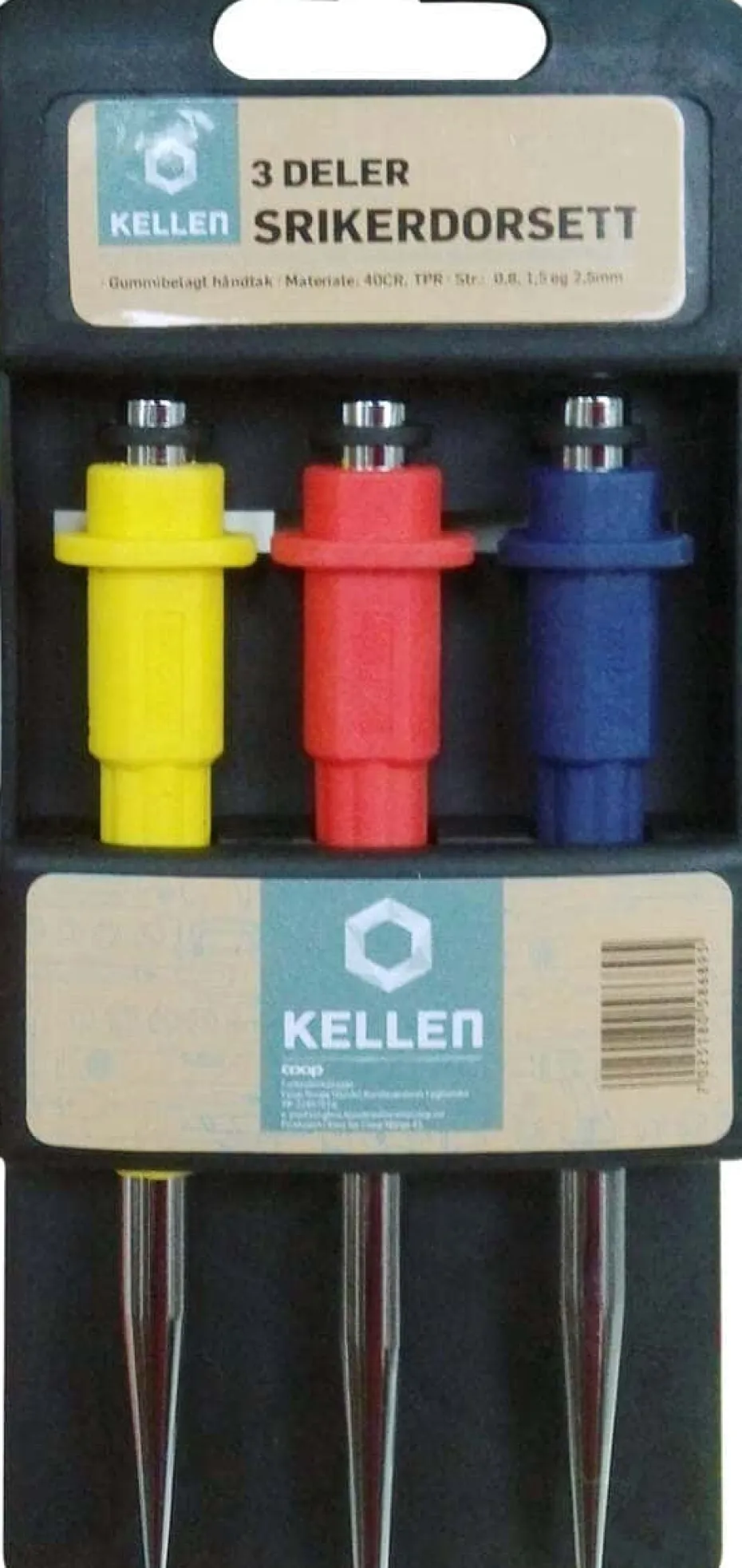 Kellen spikerdor sett 3 deler