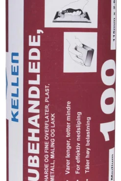 Kellen ubehandlede overflater 2,5 meter slipepapir