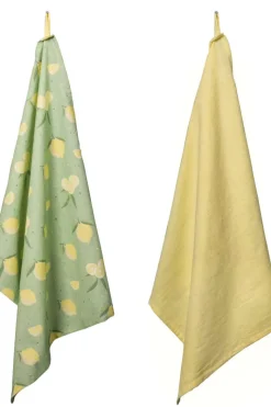Kjøkkenhåndkle Sitron 2 pk