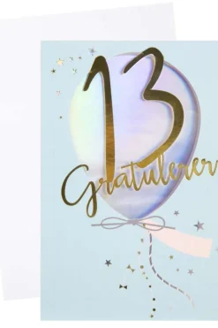 Kort 13 år Ballong