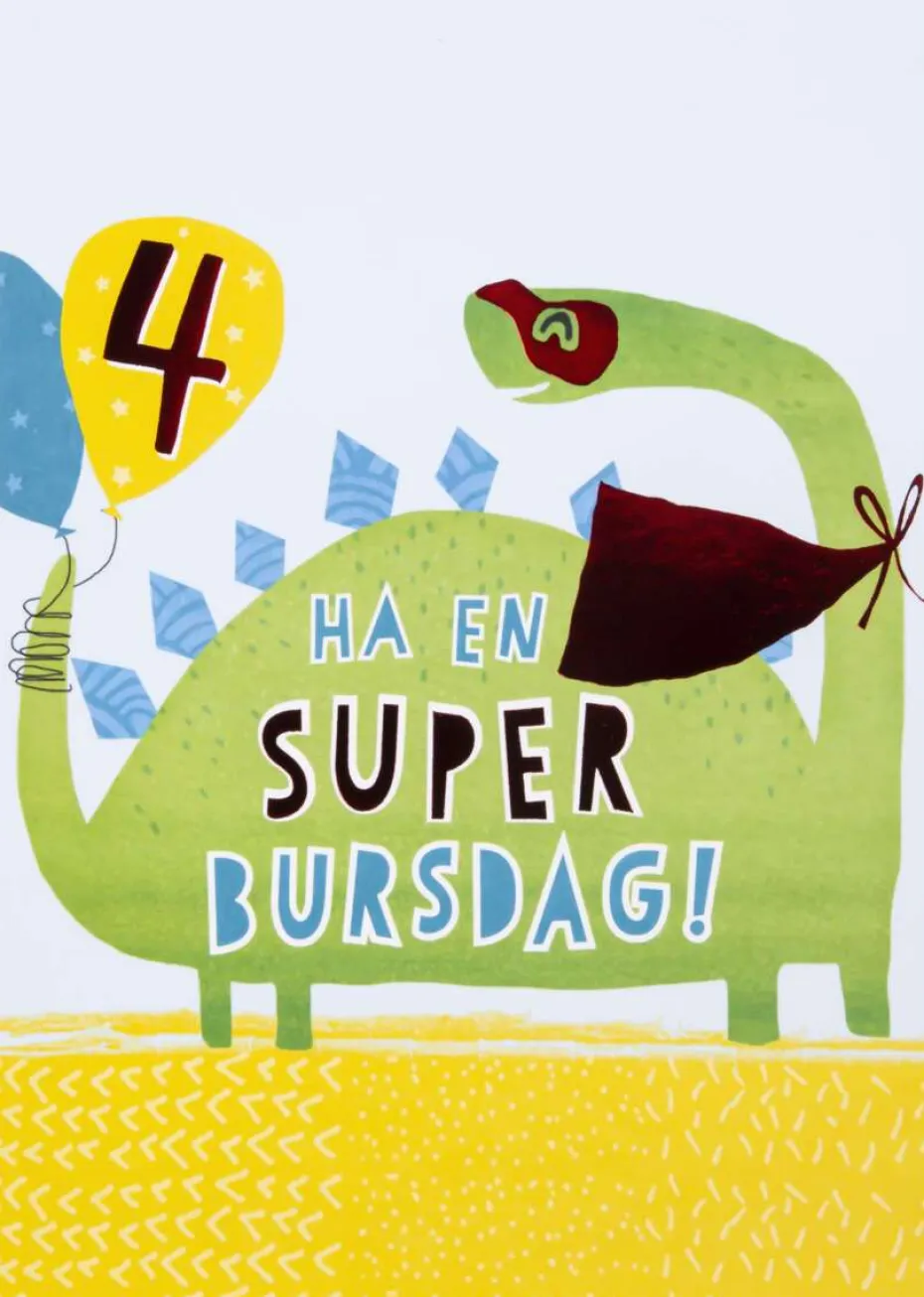 Kort 4 år Dinosaur