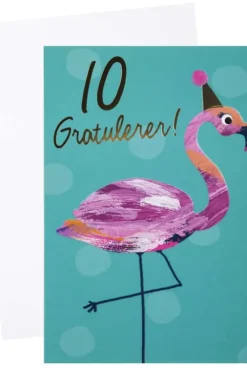 Kort 10 år Flamingo
