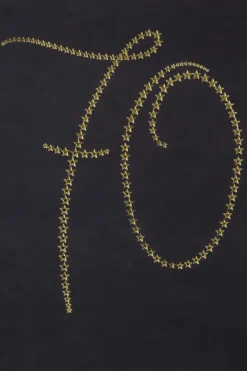 Kort 70 år Sort/gull