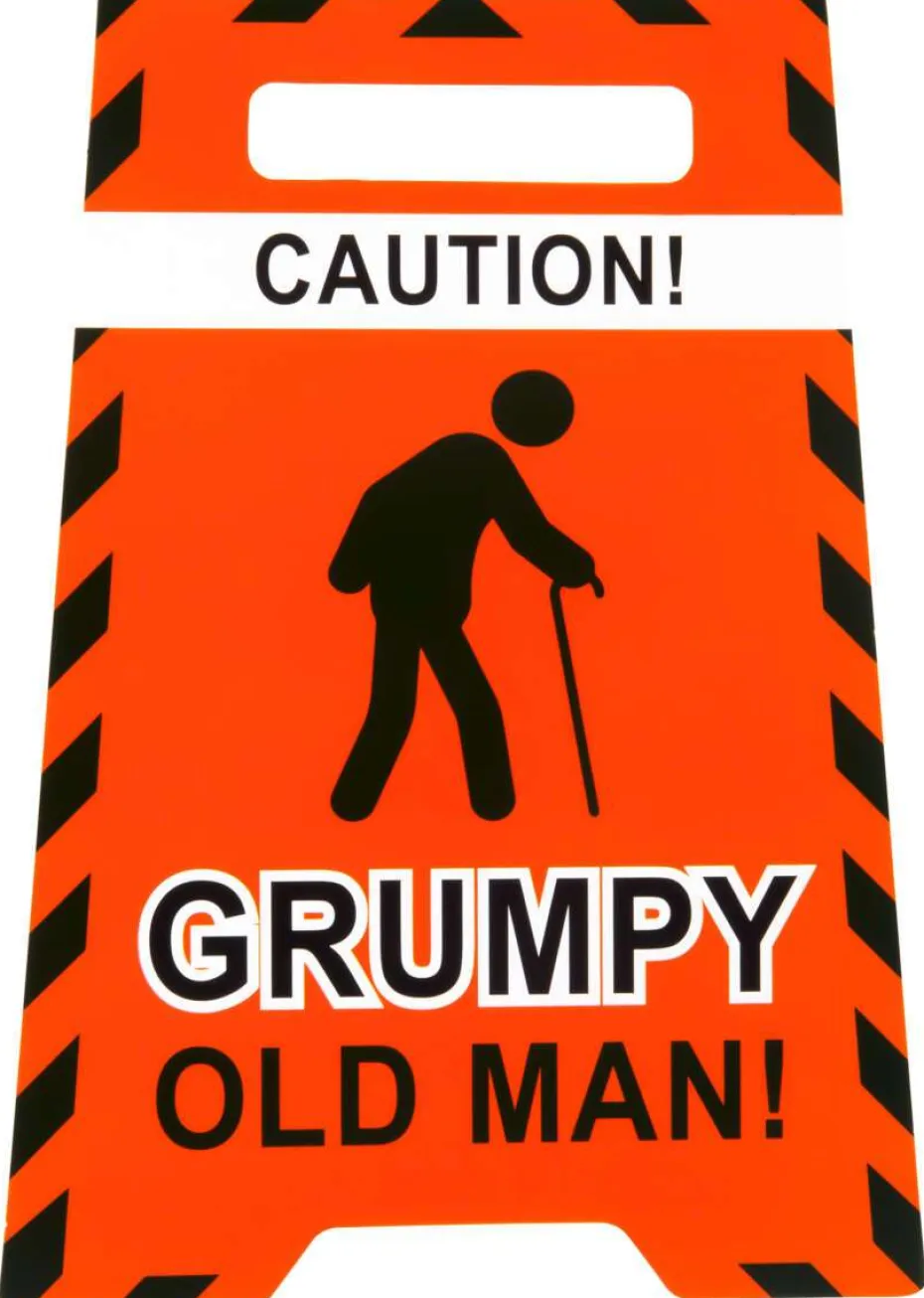 Kort Caution! Grumpy old man