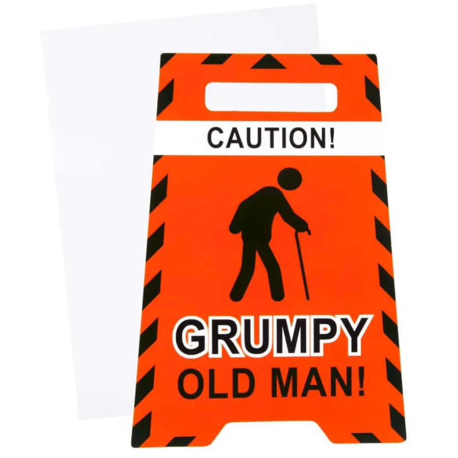 Kort Caution! Grumpy old man
