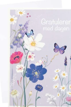 Kort Gratulerer med dagen Sommerblomster