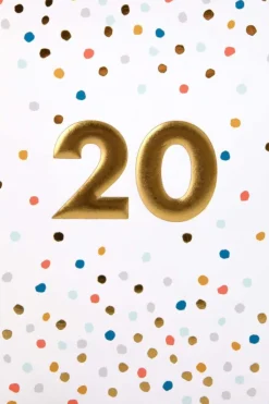 Kort Gratulerer med dagen! 20 år