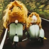 Kort Hamster på scooter