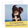 Kort Hund med briller