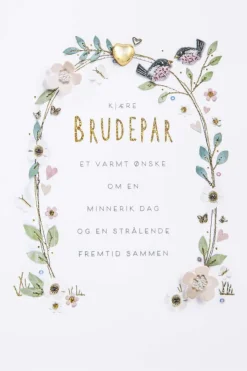 Kort Kjære brudepar