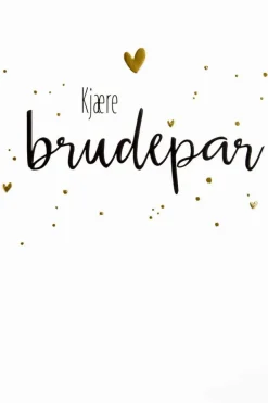 Kort Kjære brudepar