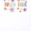 Kort Tusen takk