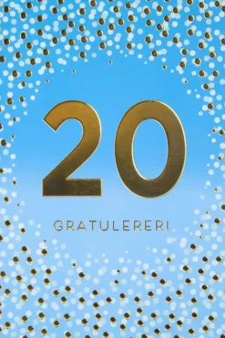 Kort 20 år Gratulerer
