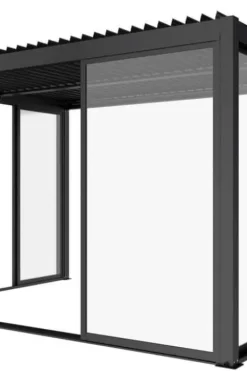 Krifon Stavern pergola skyvedør i glass
