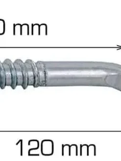 Krok til klessnor - 120mm