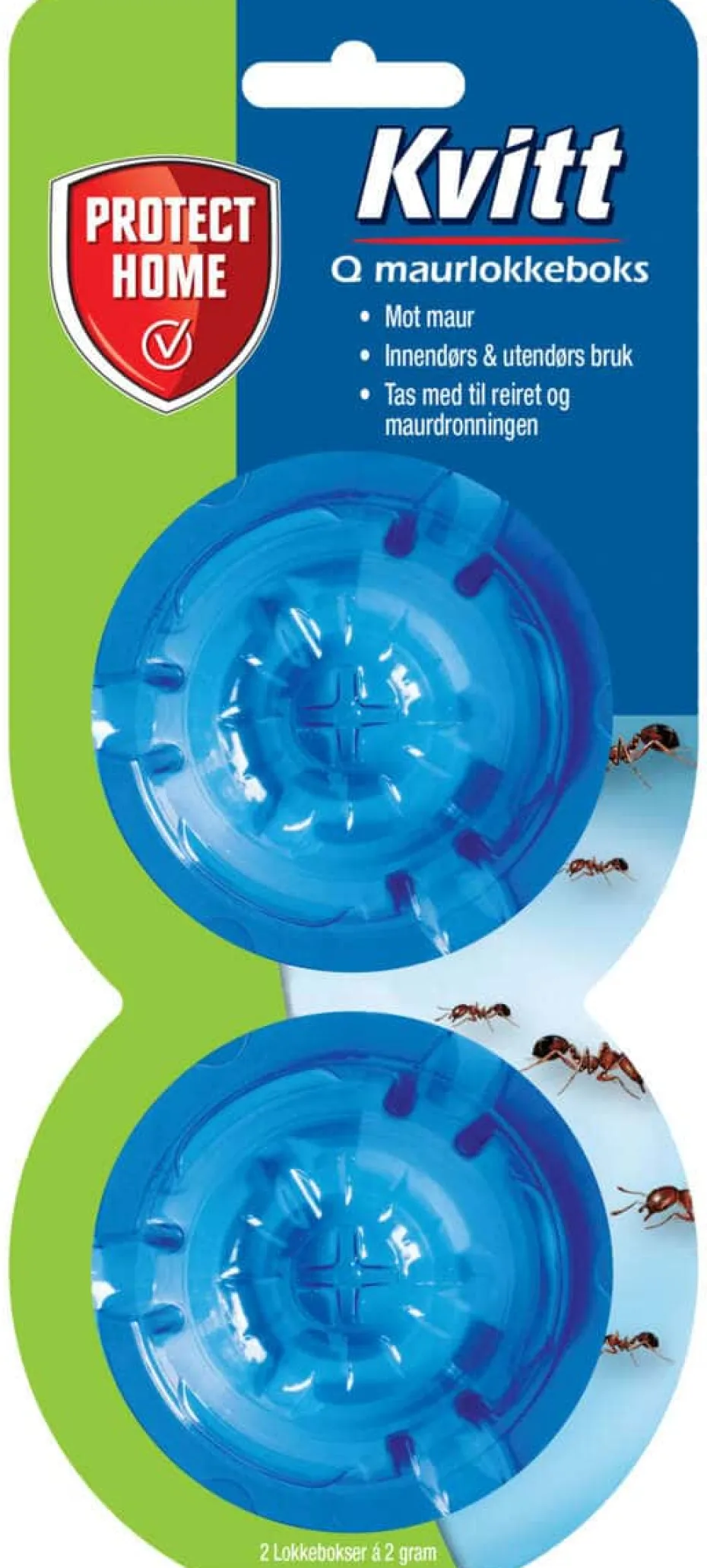 Kvitt Q maurlokkeboks 2 pk