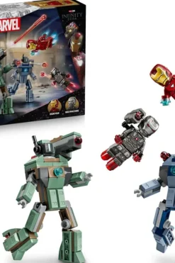 LEGO® ǀ Marvel Iron Man og War Machine mot Hammer-droner 76320