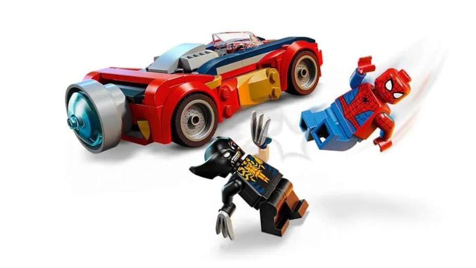 LEGO® ǀ Marvel Spider-Man i bil mot venomifisert Wolverine 76336