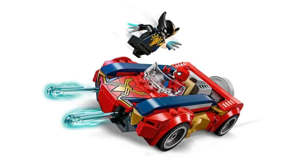 LEGO® ǀ Marvel Spider-Man i bil mot venomifisert Wolverine 76336