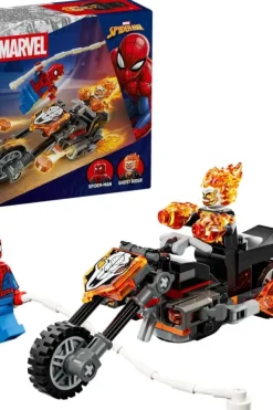 LEGO® ǀ Marvel Spider-Man mot Ghost Rider på motorsykkel 76335