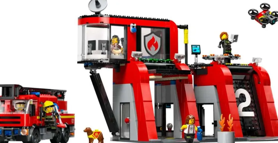 LEGO® City Brannstasjon med brannbil 60414