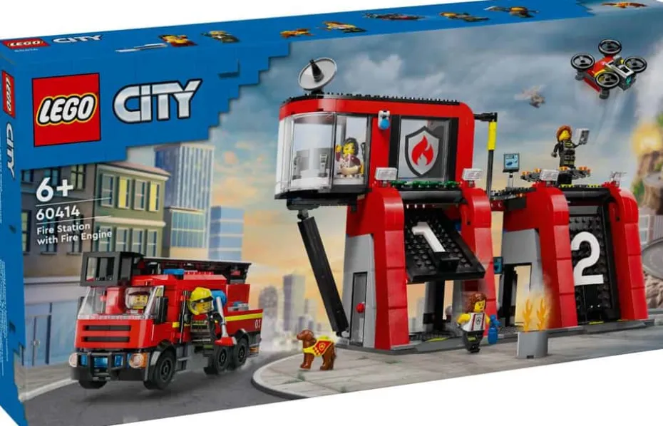 LEGO® City Brannstasjon med brannbil 60414