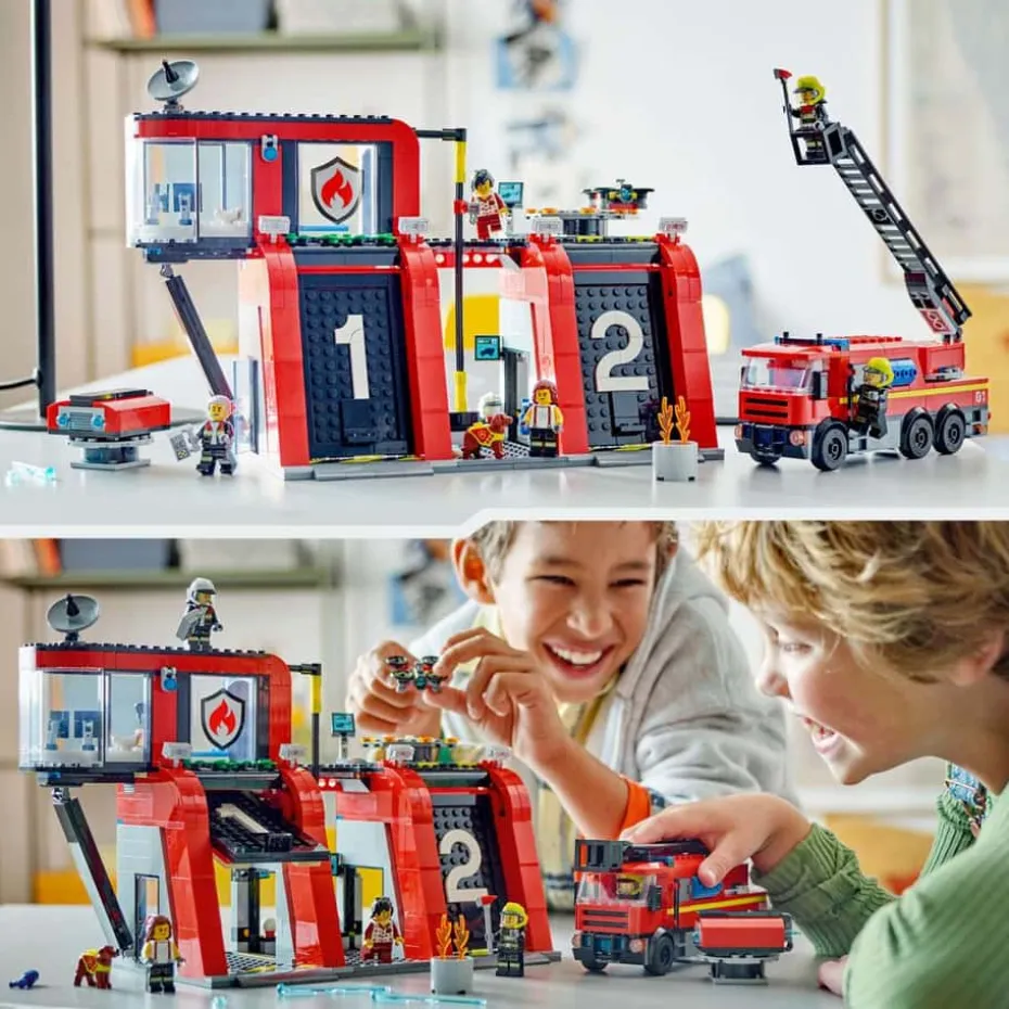 LEGO® City Brannstasjon med brannbil 60414
