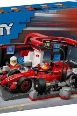 LEGO® City F1®-depotstopp og -team med Ferrari-bil 60443