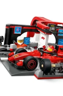LEGO® City F1®-depotstopp og -team med Ferrari-bil 60443